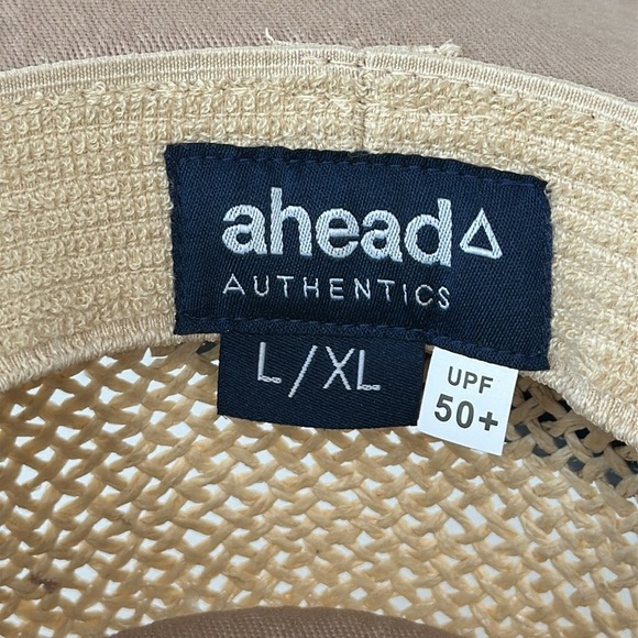 Ahead Authentics Tan The Players Gambler Straw Hat with Black Band Size L/XL - Picture 5 of 7